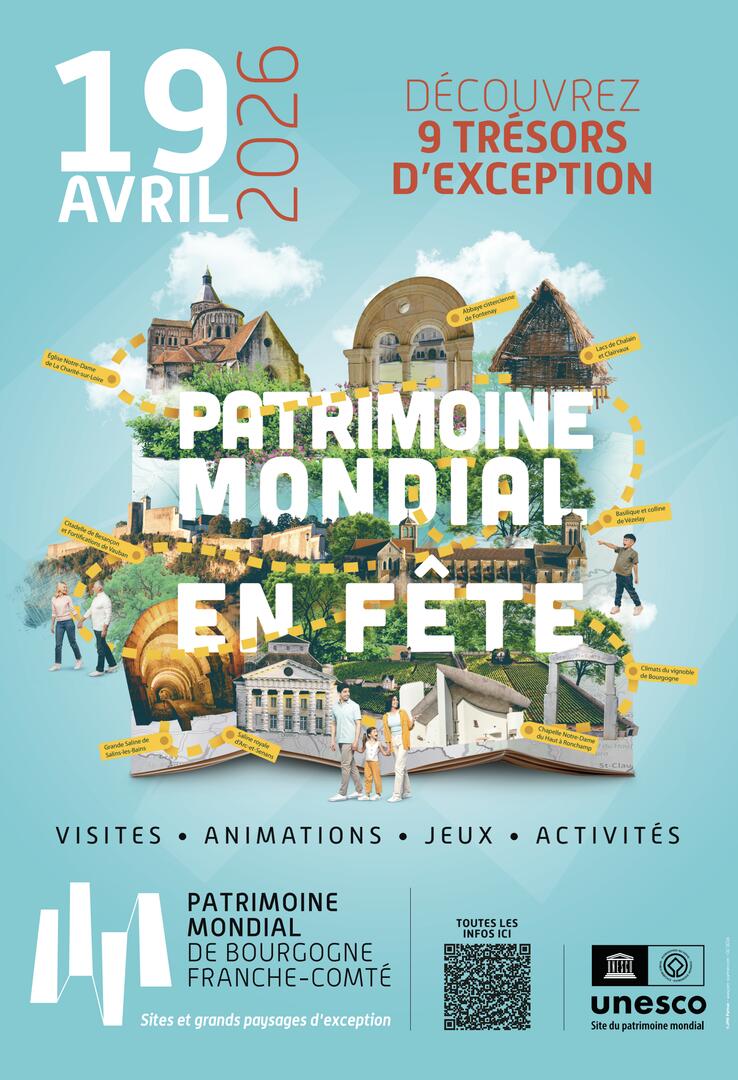 Affiche Patrimoine mondial en Fête 19042026