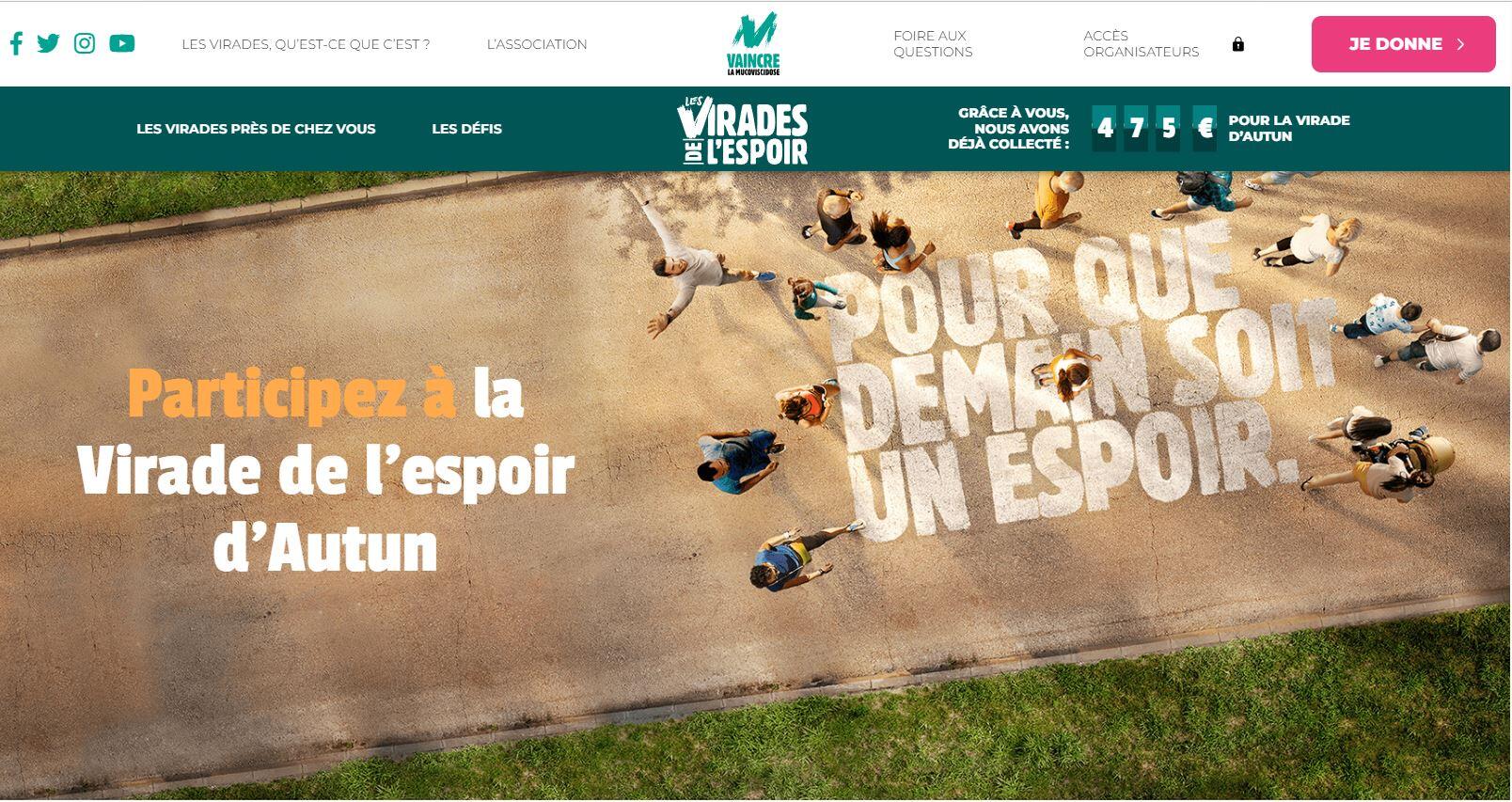 Affiche Virade de l'espoir 2023 Autun