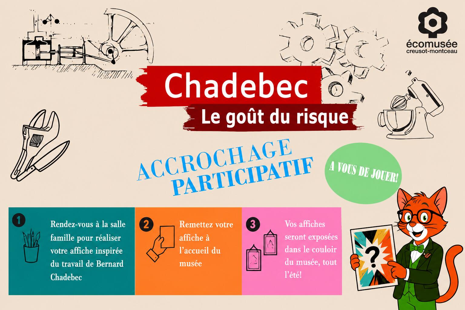 Affiche accrochage participatif Chadebec