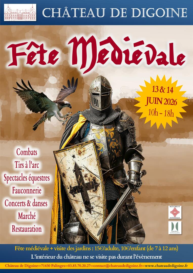 Affiche de la Première Fête Médiévale de Digoine