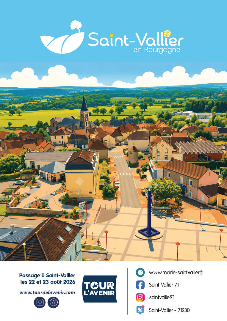 Affiche étape Saint-Vallier - Tour de l'Avenir