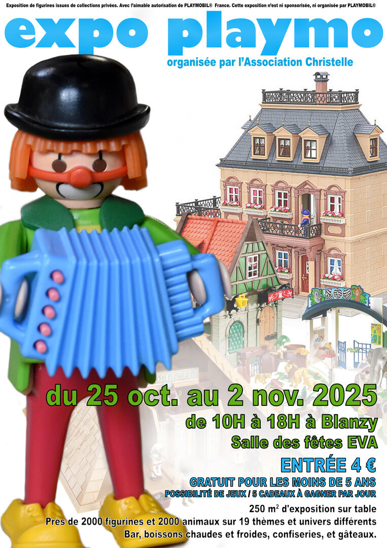 Affiche exposition Playmobil