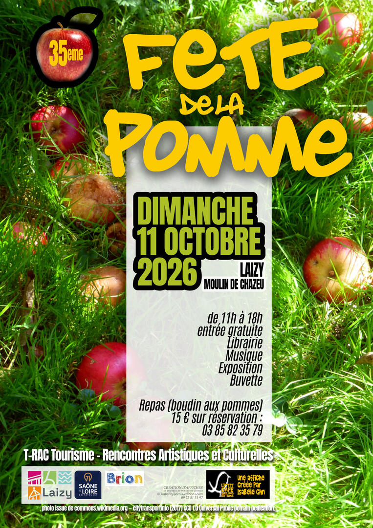 Affiche fête de la pomme Laizy 2026