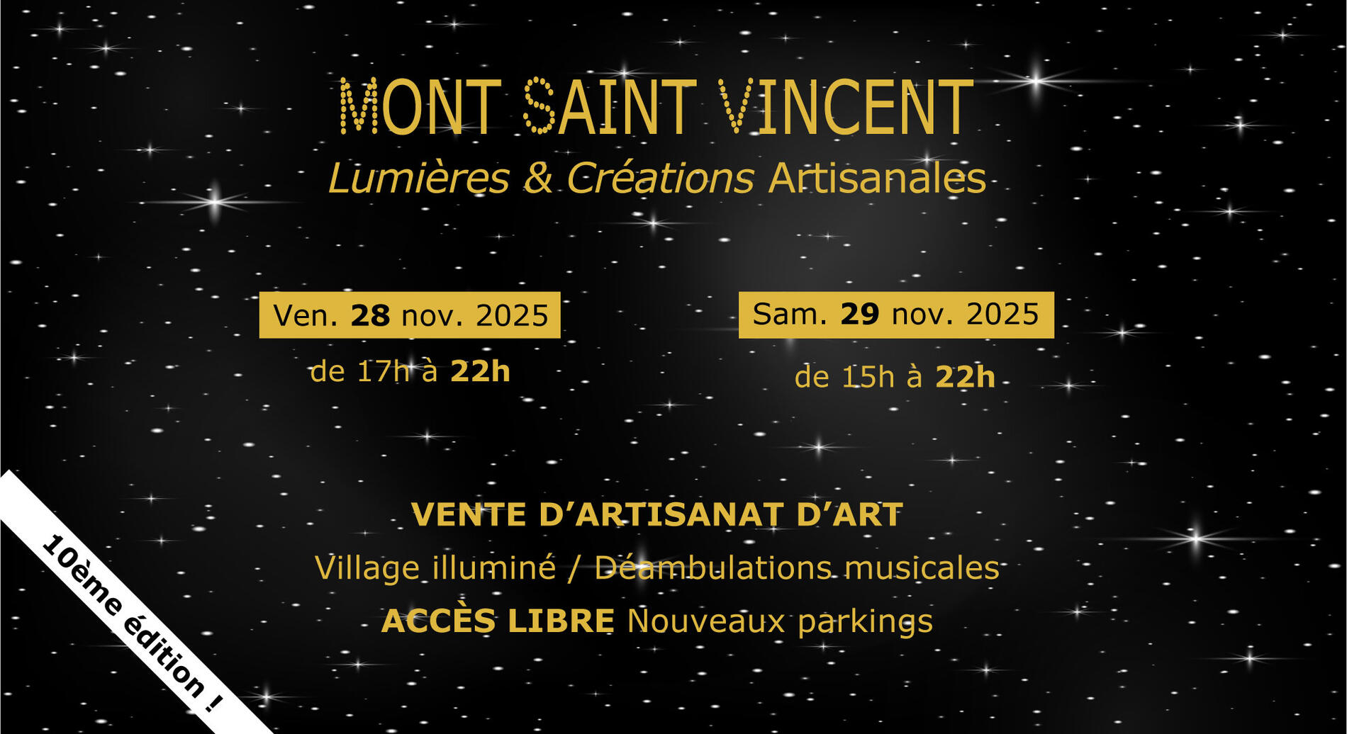 Affiche Fêtes lumières & créations
