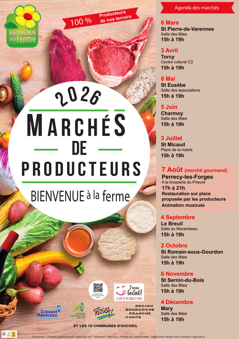 Affiche marchés de producteurs 2026