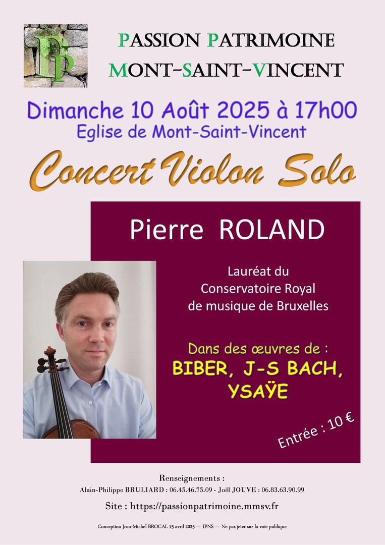 Affiche Concert Violon