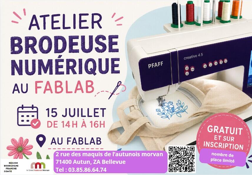 Atelier brodeuse numérique au fablab