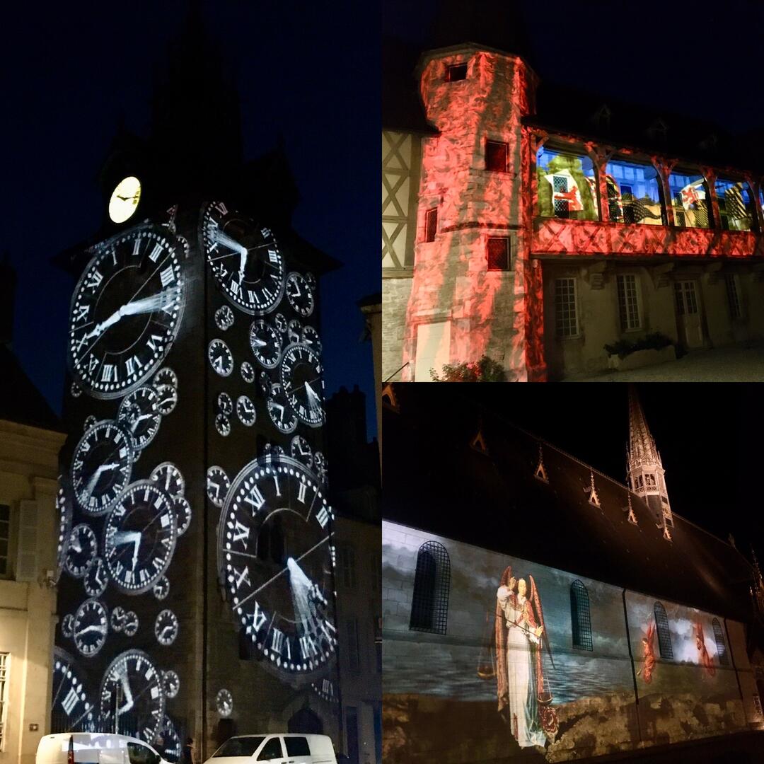 Beaune by night