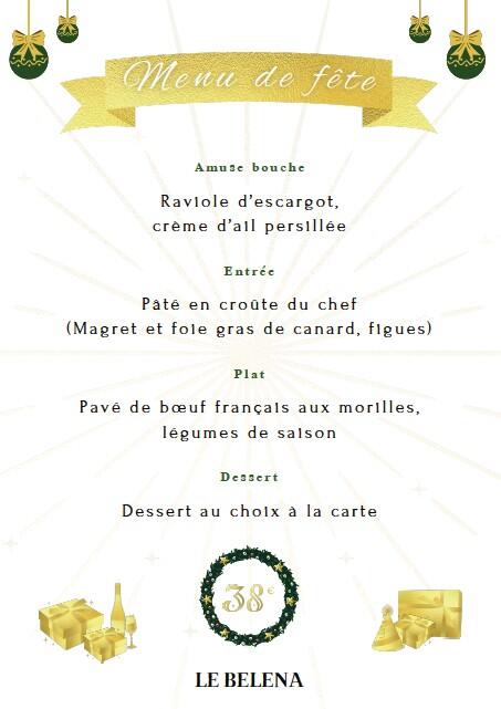 Belena - menu de fête