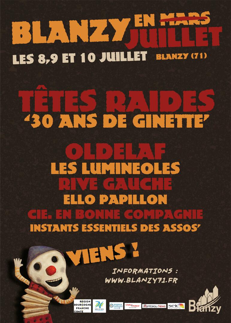Affiche festival Blanzy en juillet