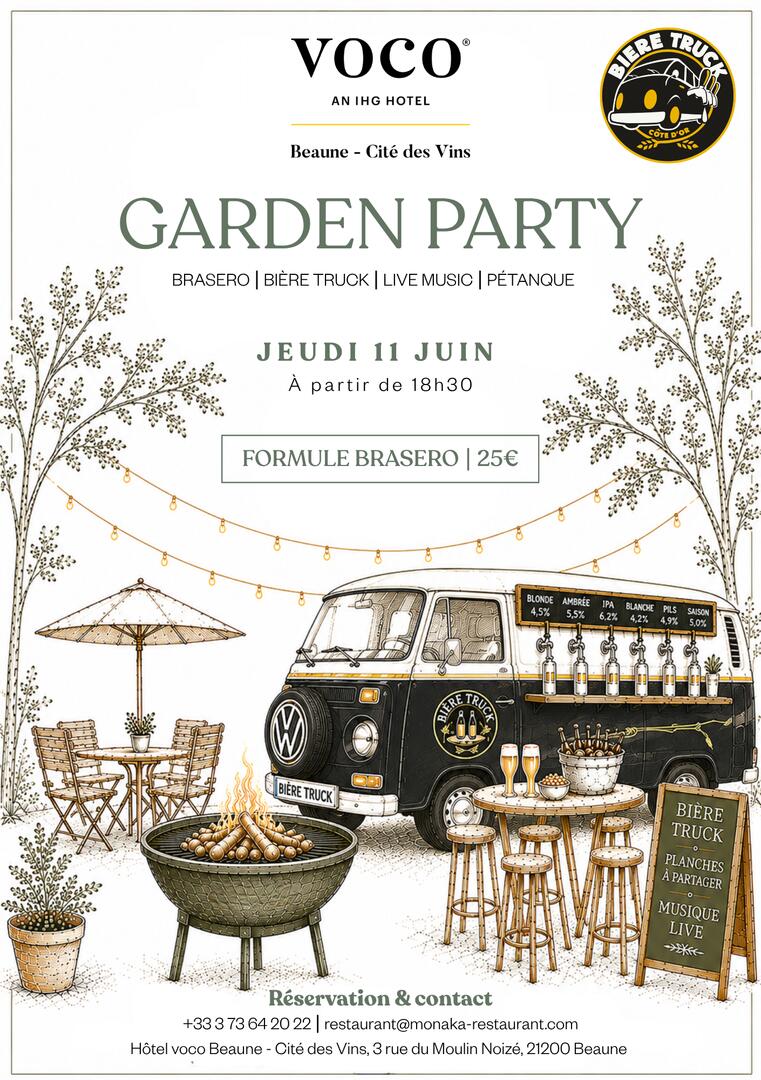 Garden Party à l'Hôtel voco Beaune - Cité des Vins