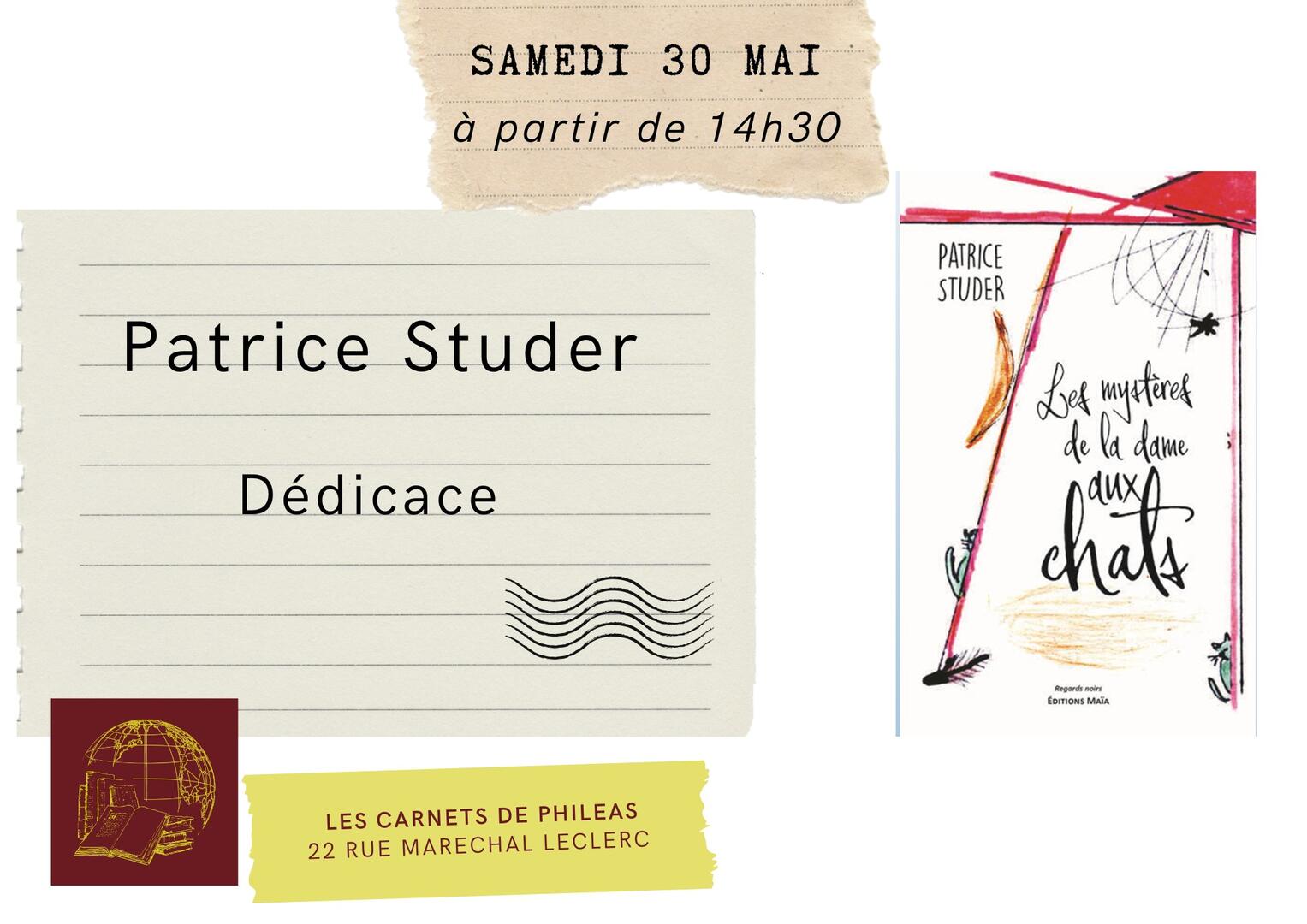 Dédicace de Patrice Studer