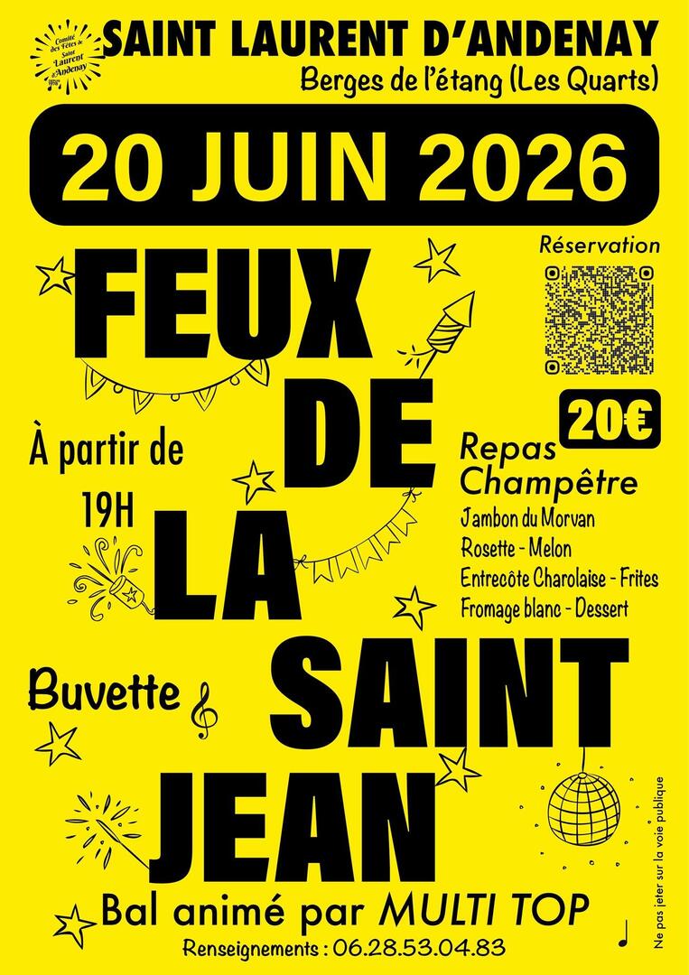 Feux de la Saint-Jean Saint-Laurent-d'Andenay
