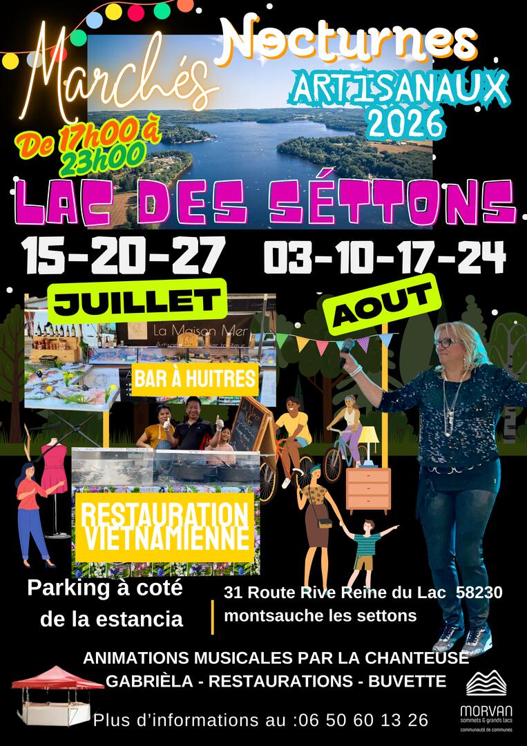 MARCHÉS NOCTURNES LAC DES SETTONS 2025