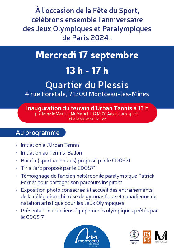 Flyer fête du sport