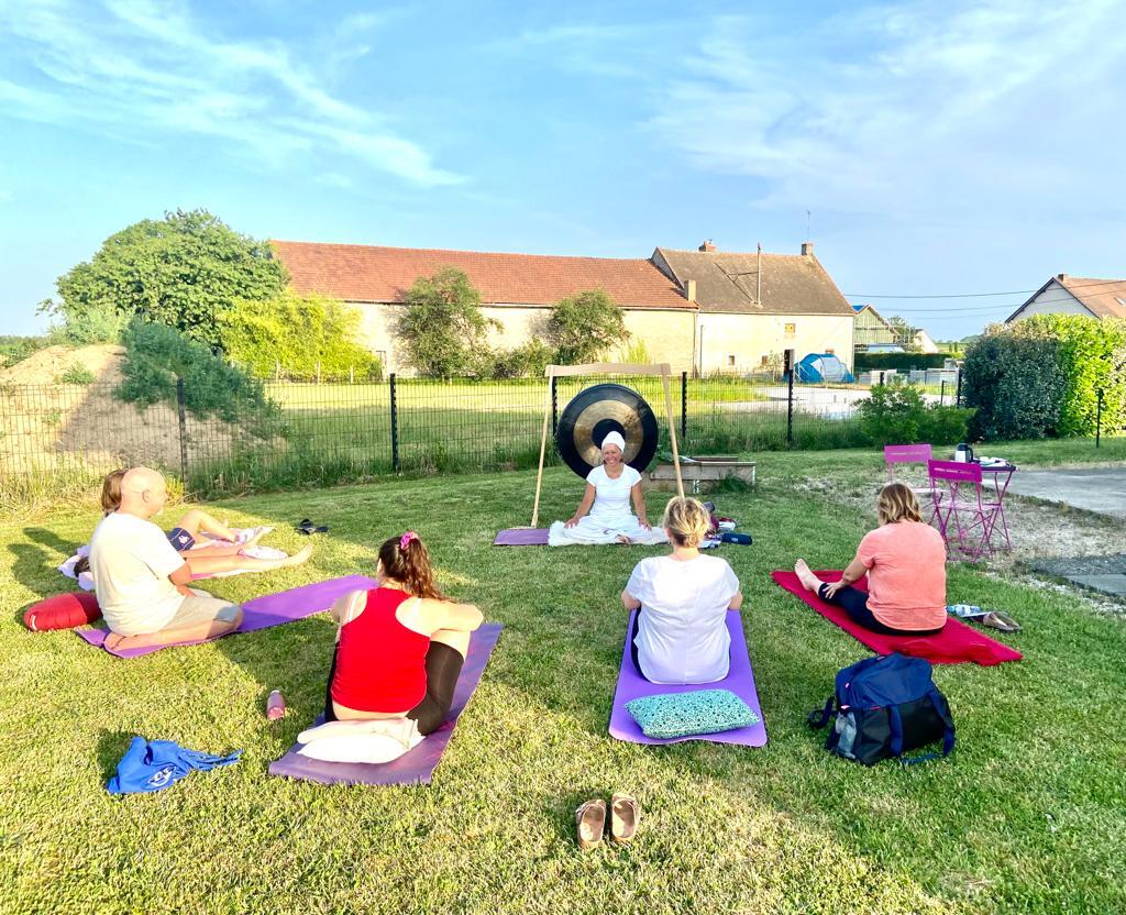 Séance de yoga