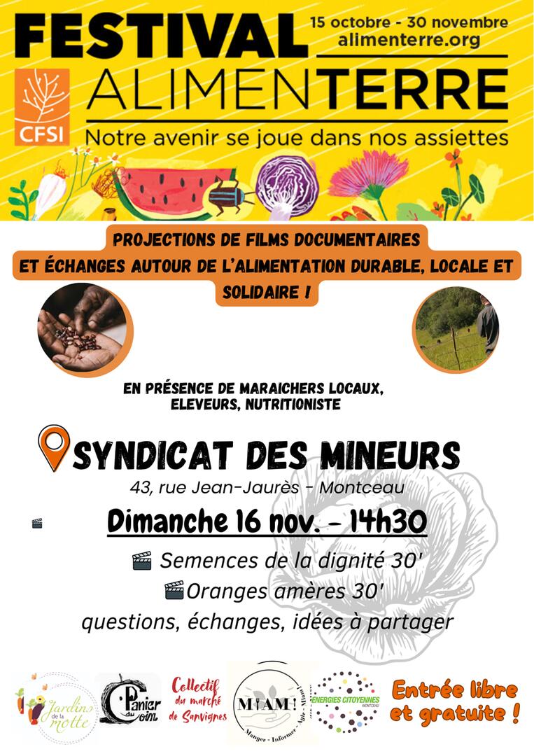 Festival Alimenterre 2025 Montceau