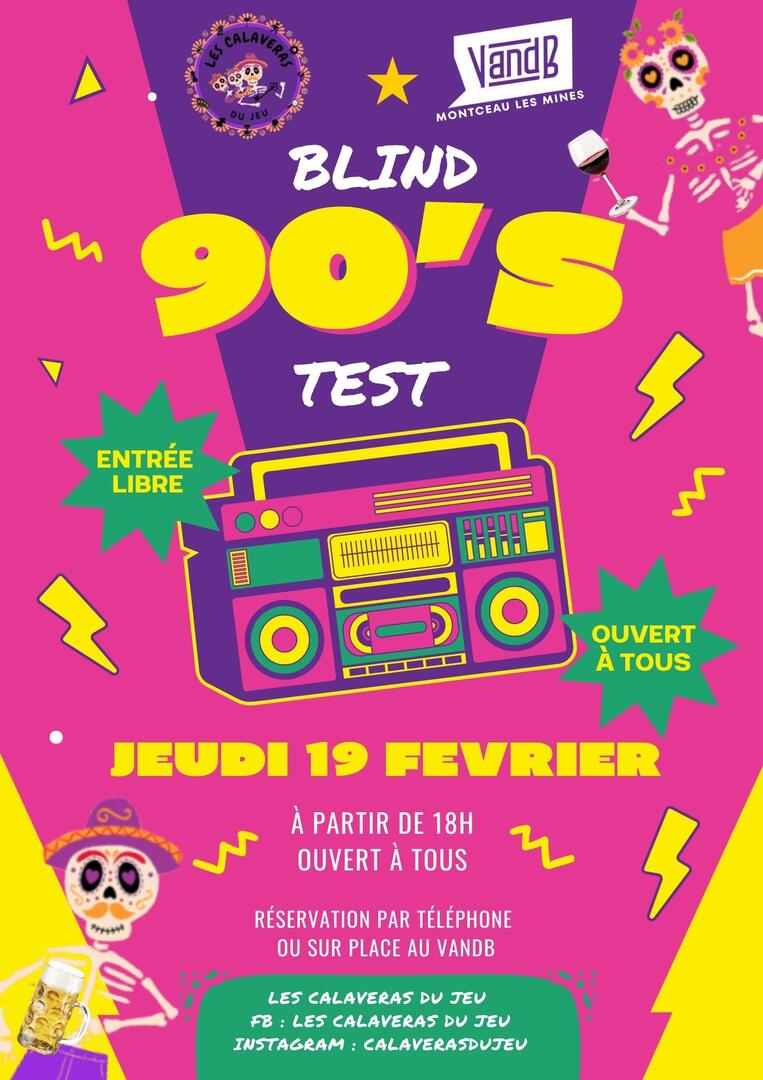 Affiche BlindTest 90