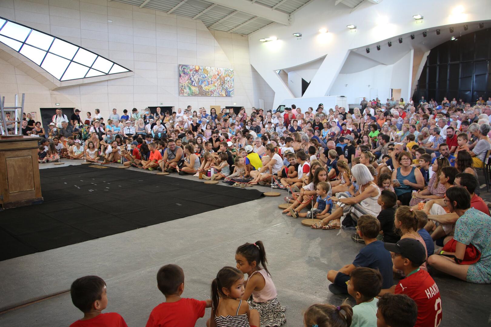 Un spectacle lors des Escales Vagabondes