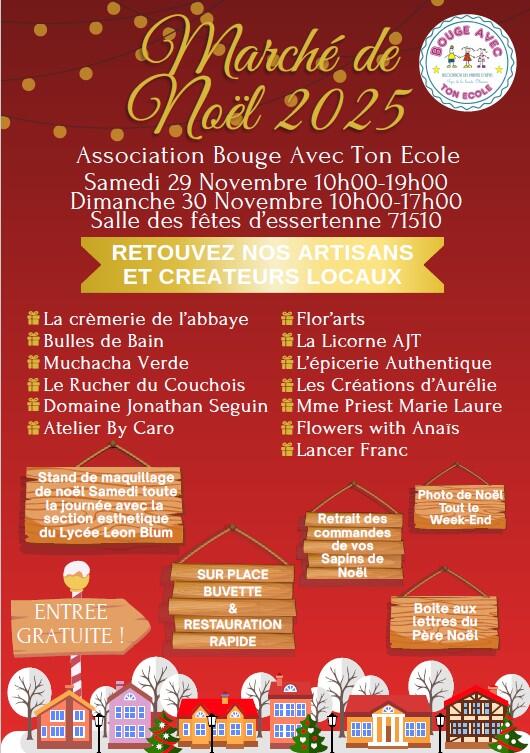 Programme Marché de Noël d'Essertenne