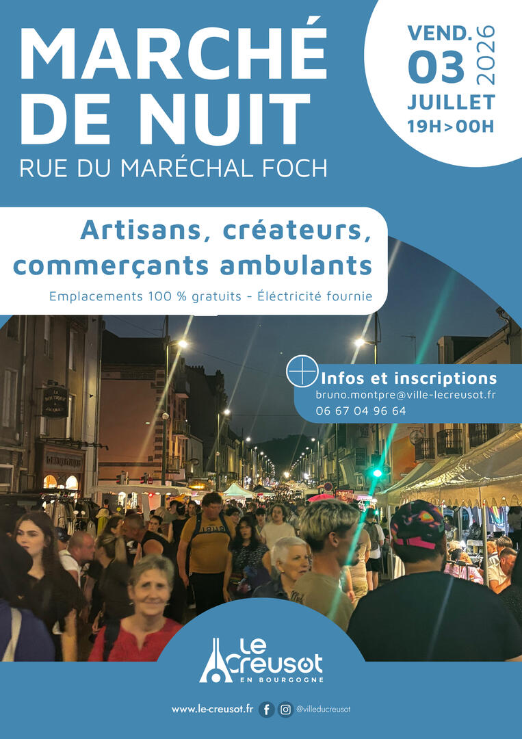 Marché de nuit 2026 Le Creusot