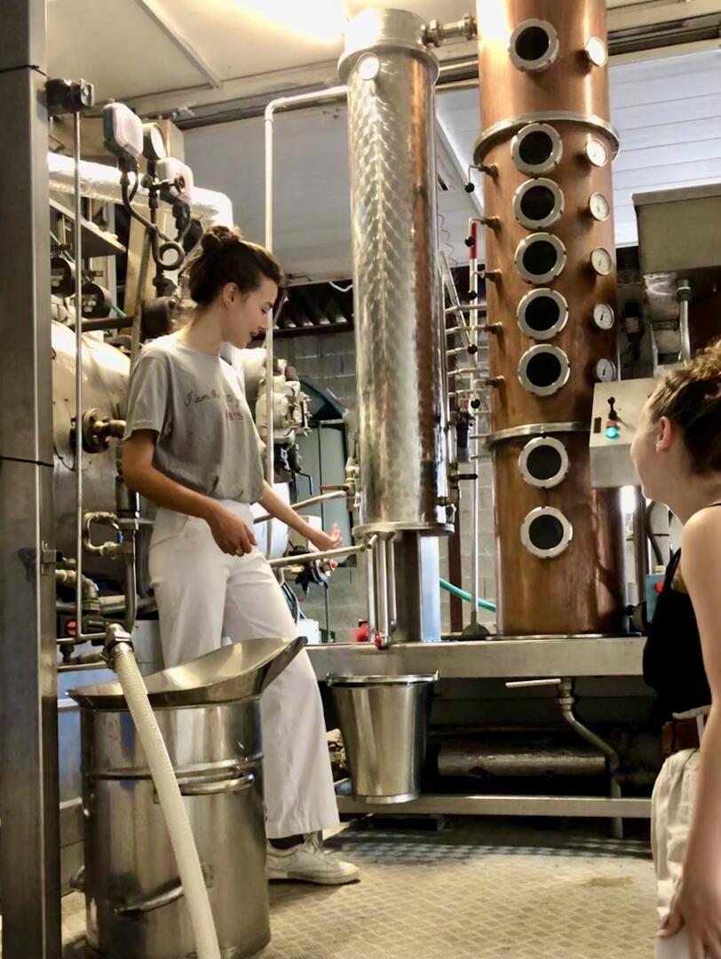 Visite de l'alambic ambulant