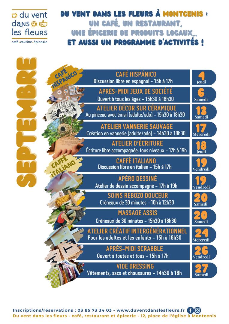 Programme septembre 2025