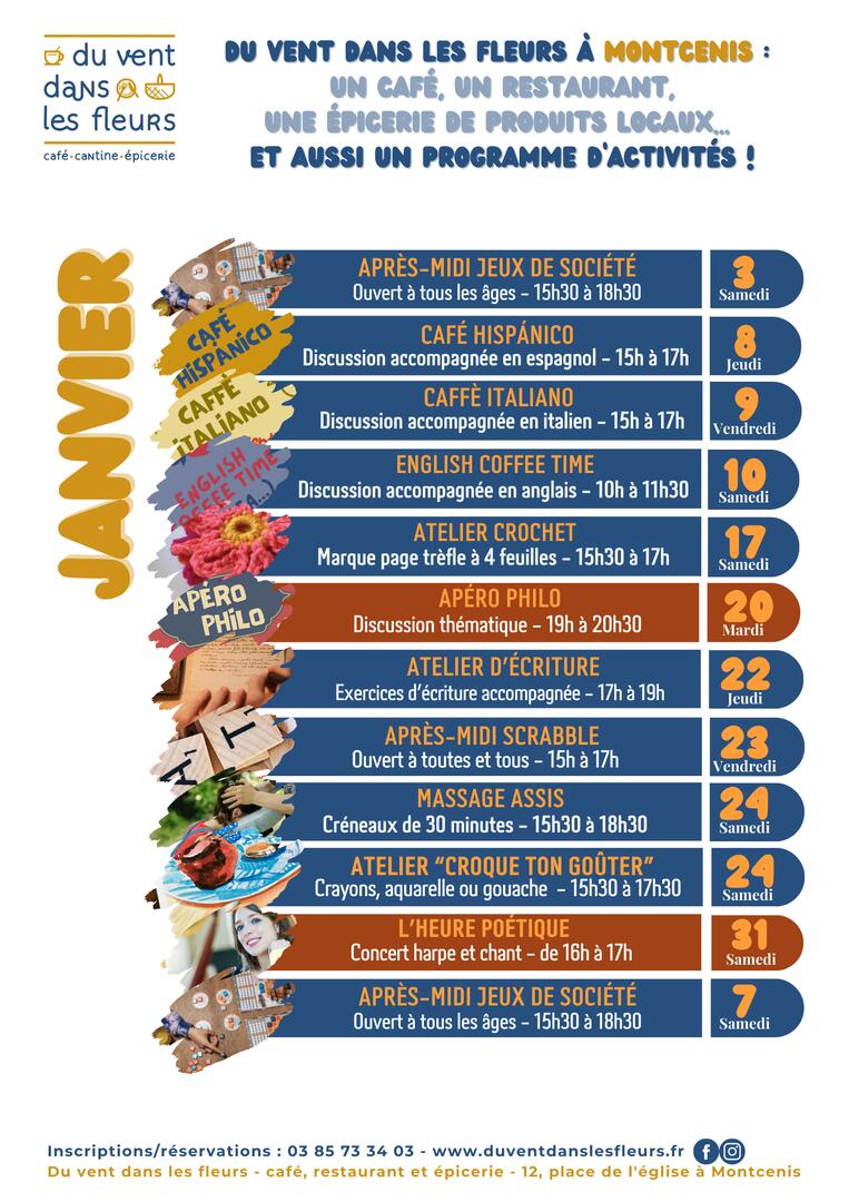 Programme janvier 2026
