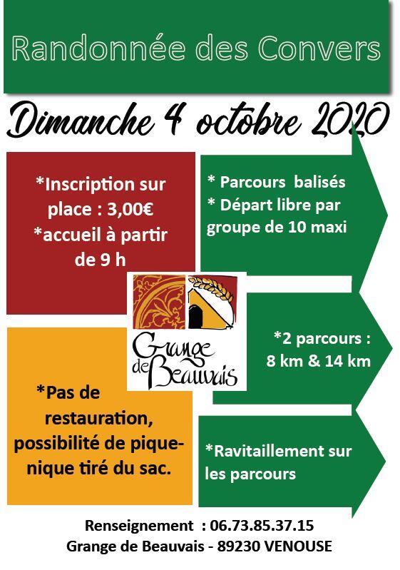 Rando des Convers Beauvais Venouse Dim 4 Oct
