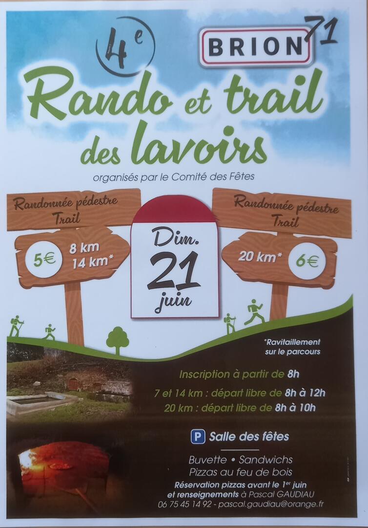 Rando et trail des lavoirs de Brion