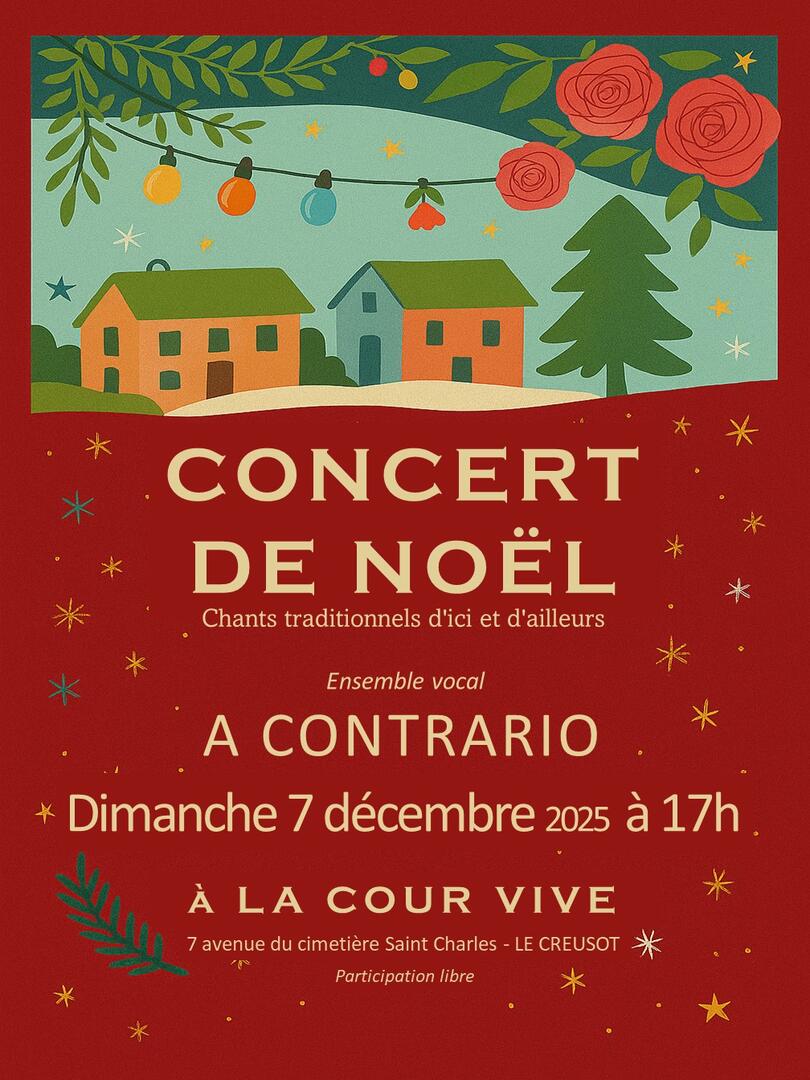 Affiche concert de Noël