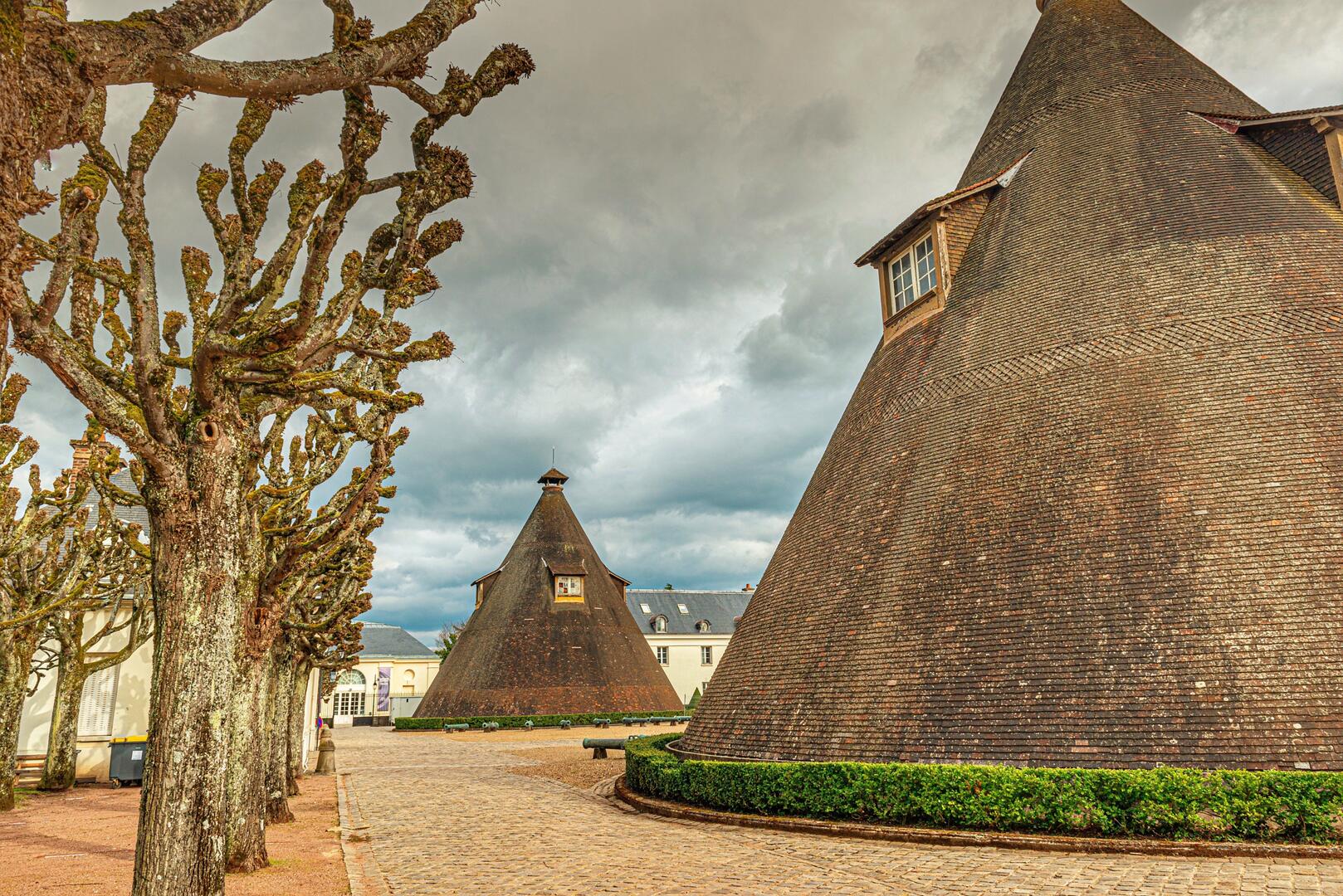 Château de la Verrerie en hiver, Le Creusot