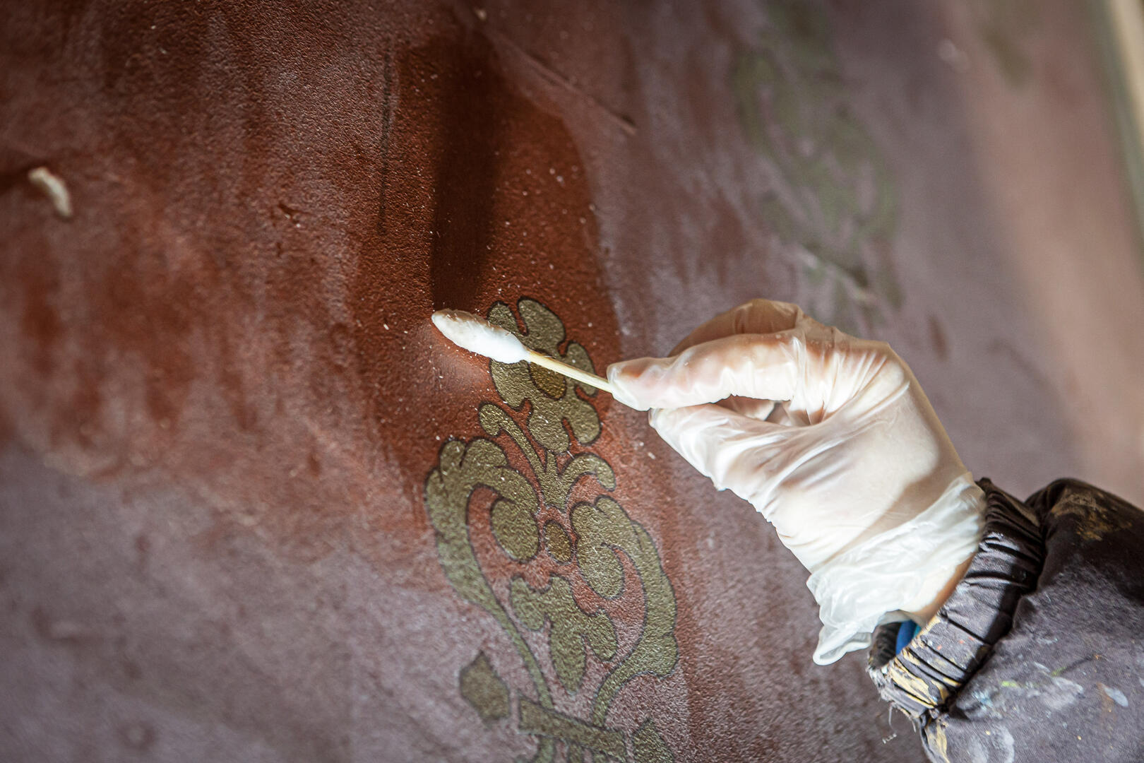 Restauration d'un décor peint