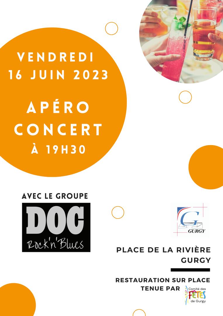 affiche apéro concert