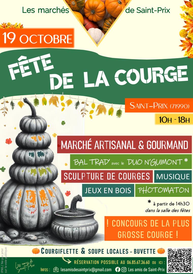 affiche Fête de la courge