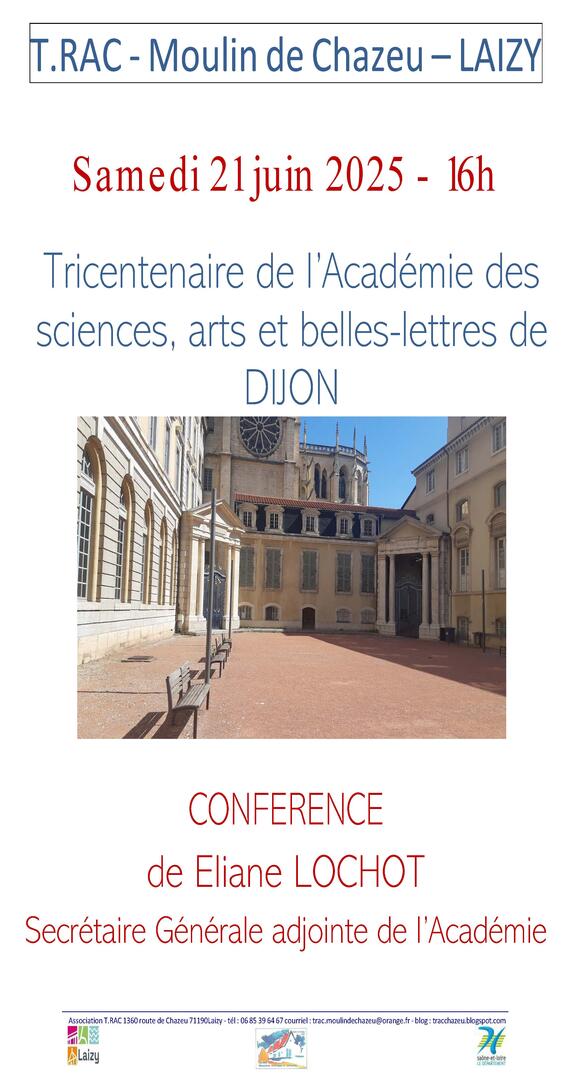 affiche causerie académie Dijon