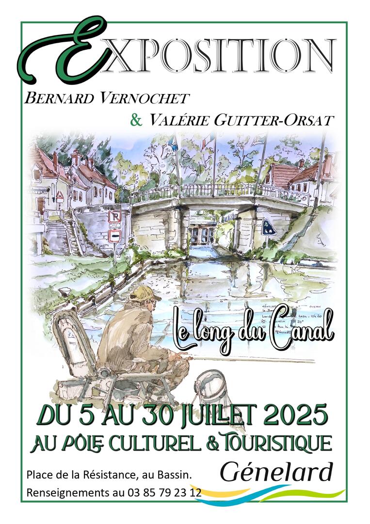 Affiche Le long du canal
