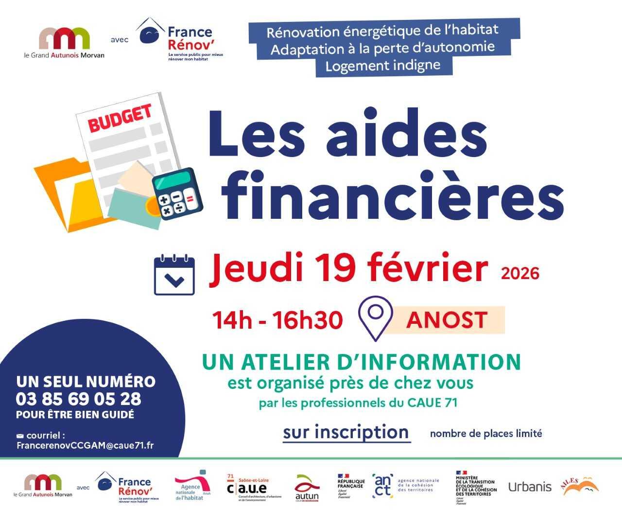 Ateliers aides financières Anost - 19.02.2026