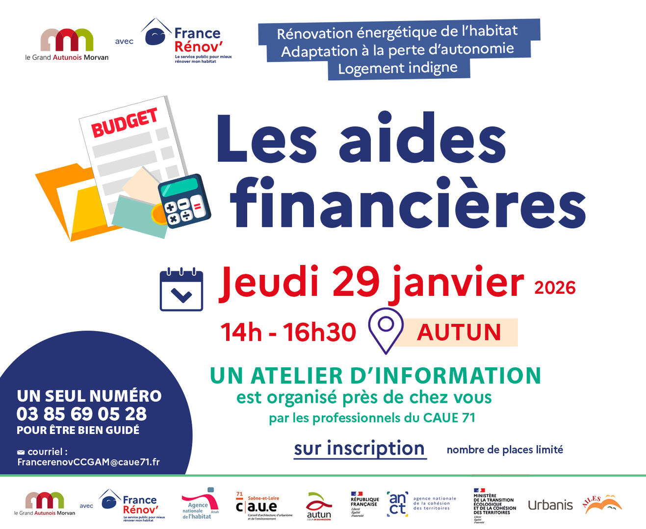 Ateliers aides financières Autun - 29.01.2026