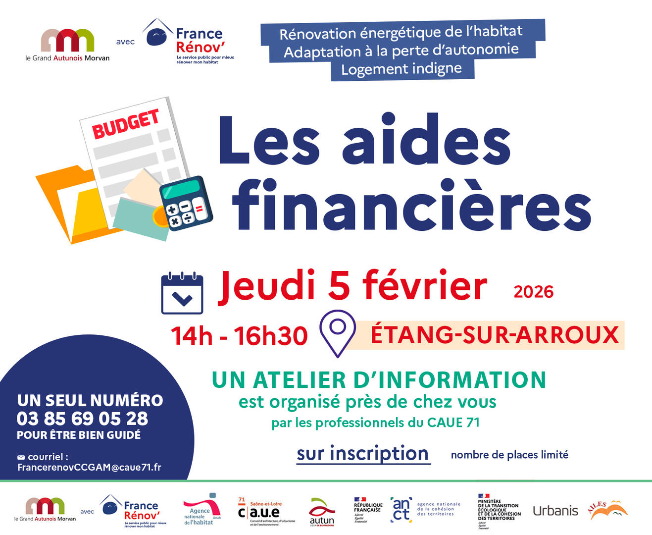 Ateliers aides financières Etang sur Arroux - 05.02.2026