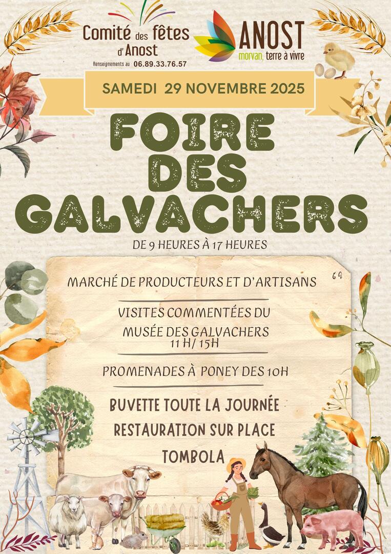 AFFICHE FOIRE DES GALVACHERS 2025