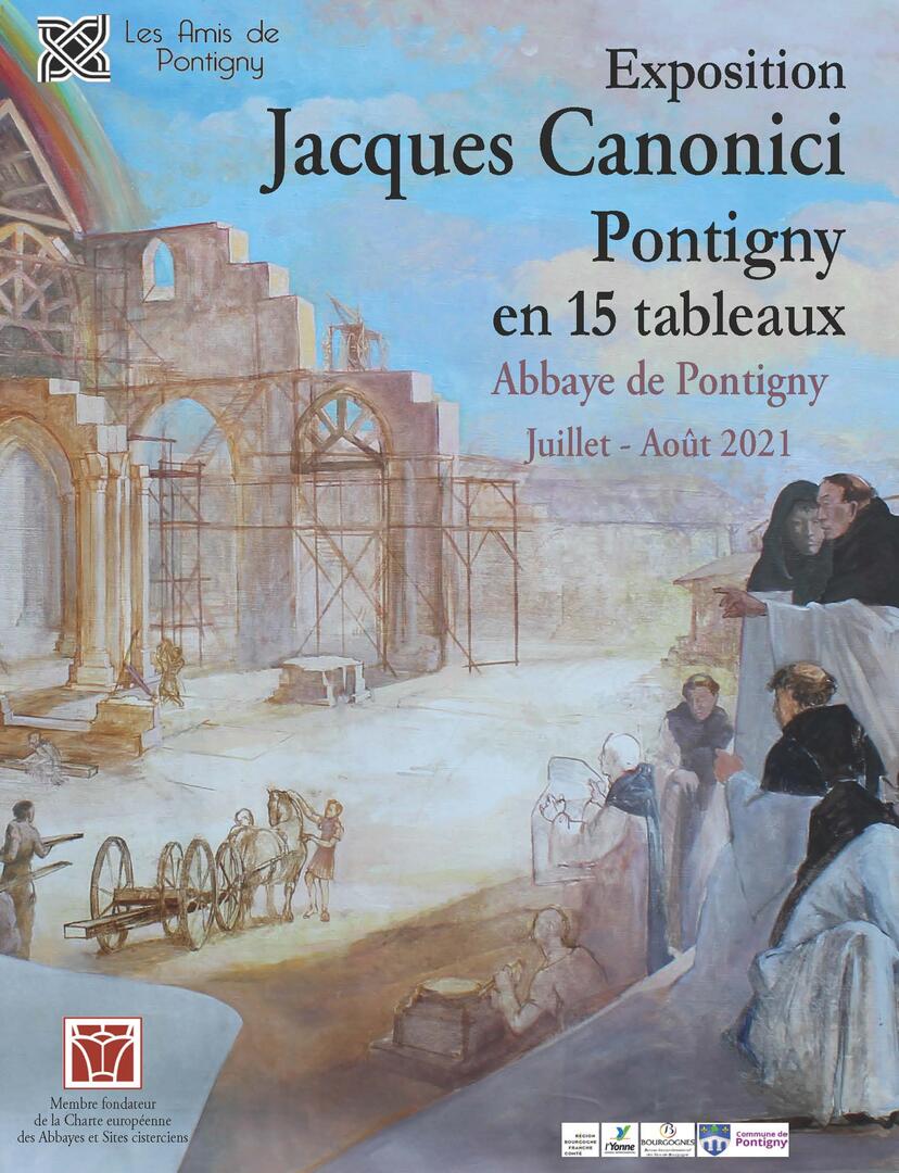 PONTIGNY EN 15 TABLEAUX EXPOSITION JACQUES CANONICI