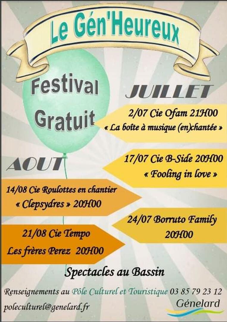 Affiche festival Le Gén'Heureux