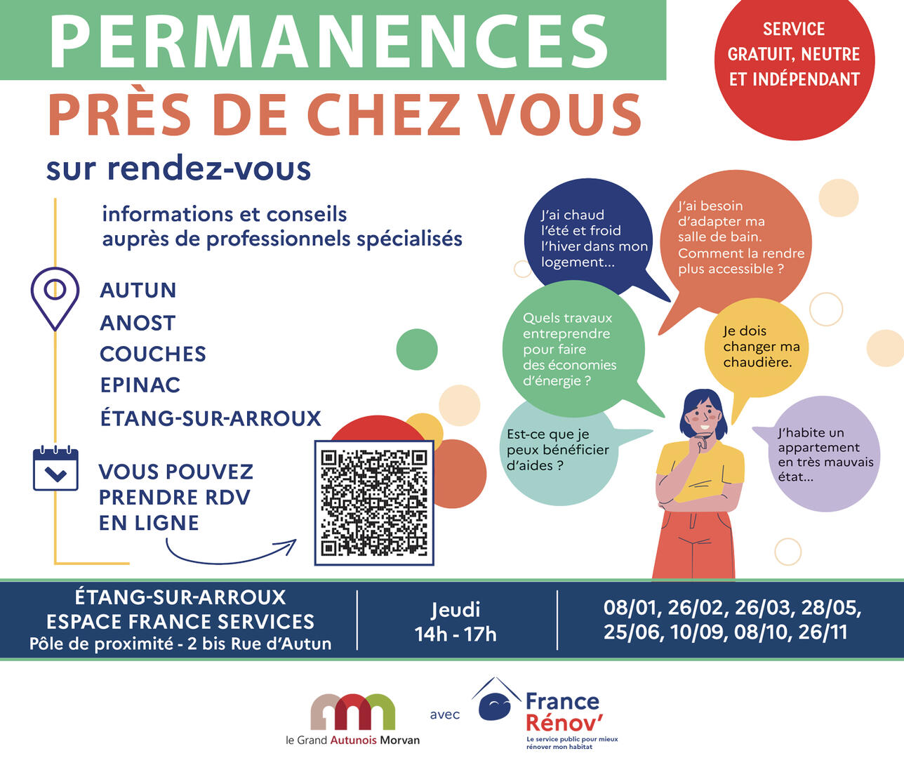 Permanences pacte territorial France Renov' - ETANG SUR ARROUX