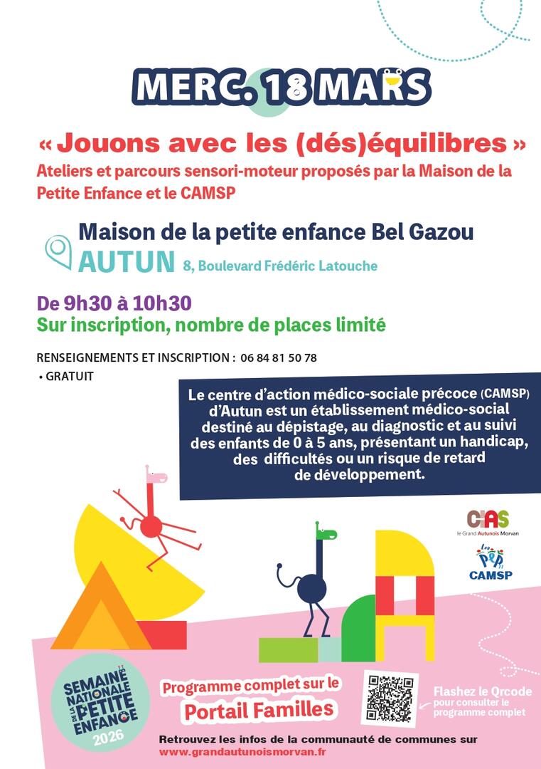 programme semaine petite enfance 2026 GAM