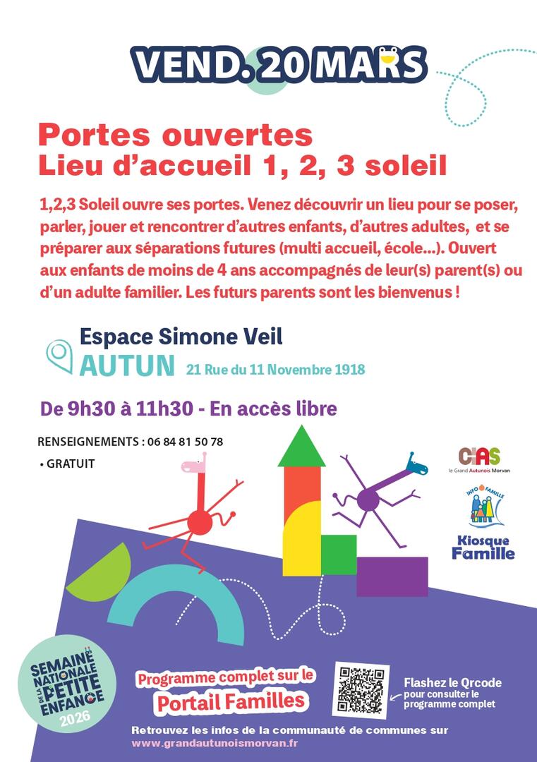 Portes ouvertes Lieu d'Accueil enfant Parents "123 soleil"