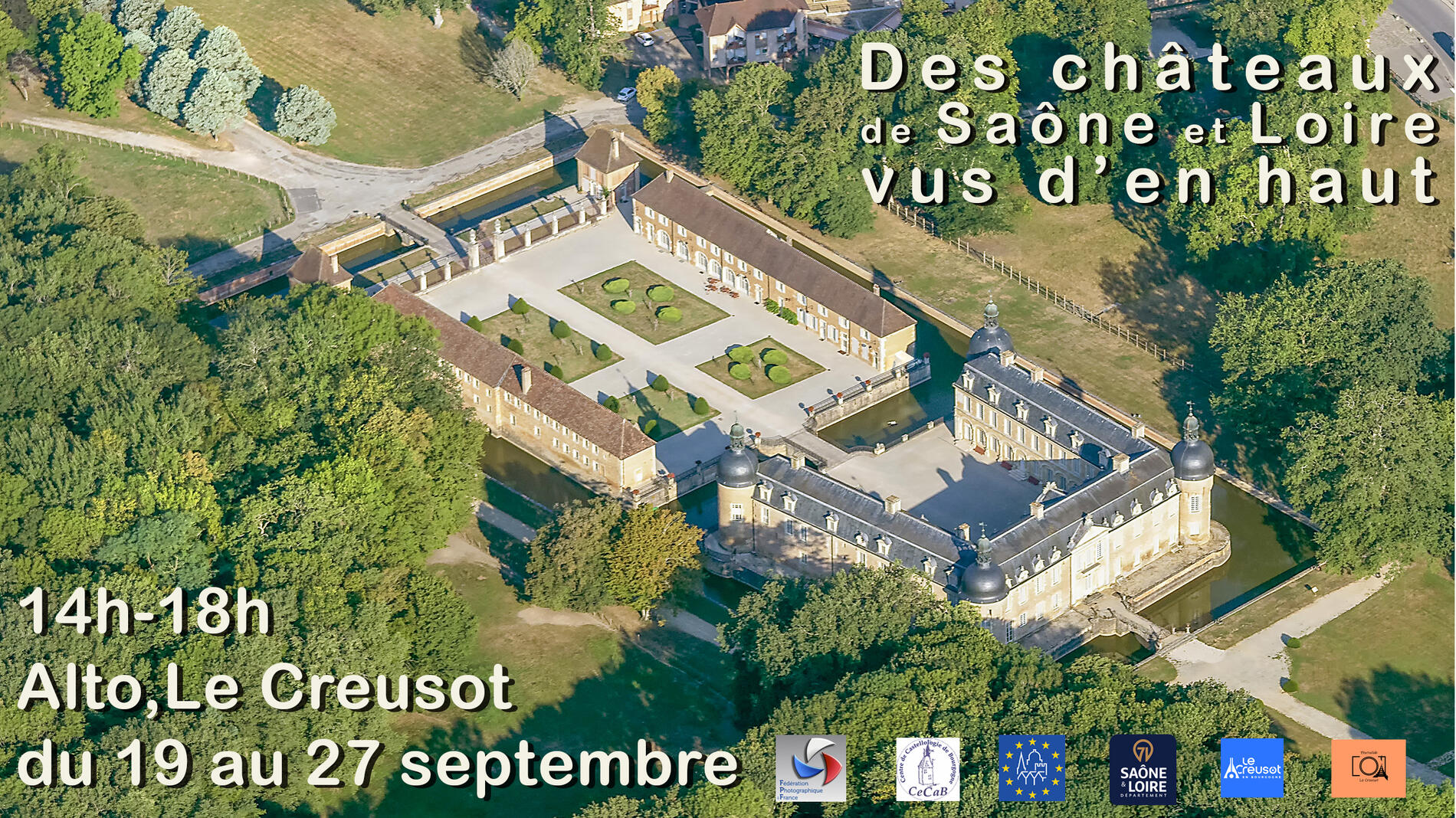 Des châteaux de Saône-et-Loire, vus d'en haut
