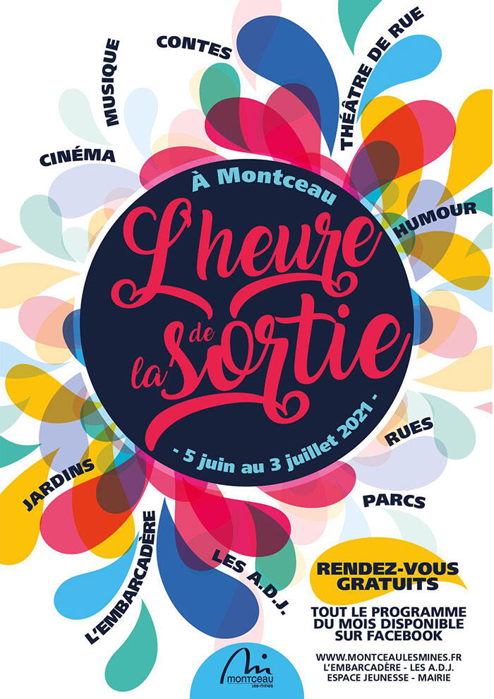 Affiche L'heure de la sortie Montceau