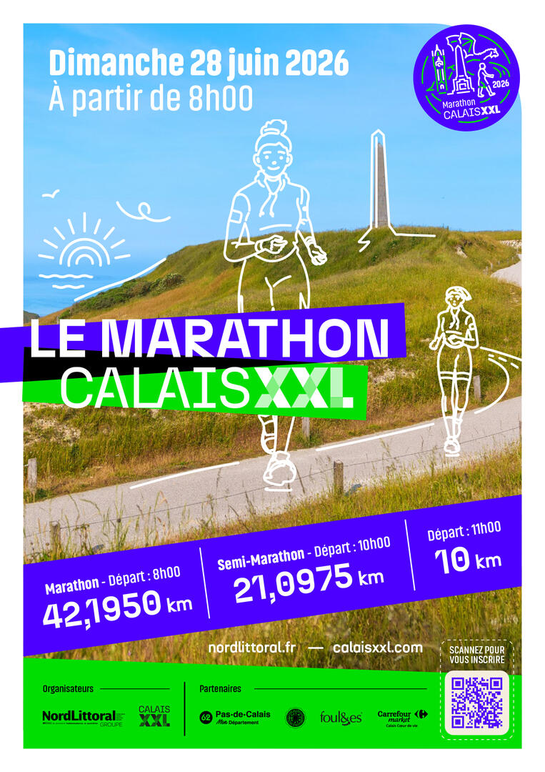 Affiche officielle Marathon Calais XXL