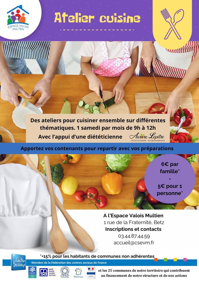 Atelier cuisine EVM